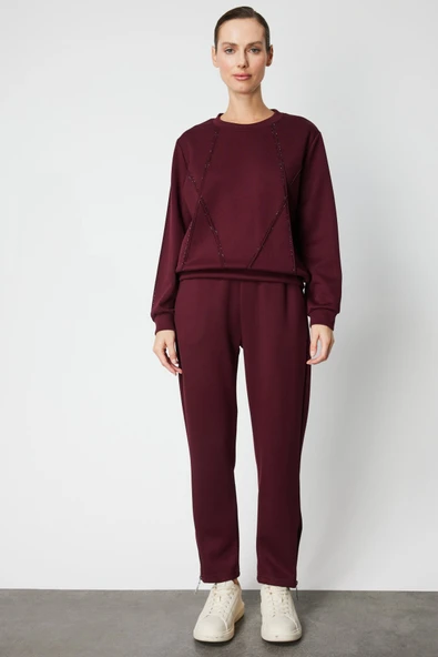 On Kadın Sweat 26KON66373 - Resim 6