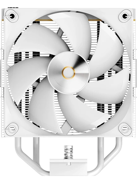 Iota A40 Beyaz 120 mm INTEL(1700P/1851P)-AMD Uyumlu Hava Soğutucu ürün görseli 1