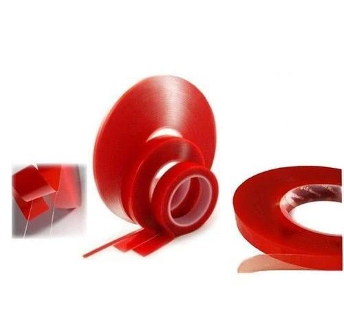Çift Taraflı Bant 20mm X 5 Mt. Kırmızı Şeffaf ürün görseli 1