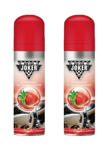 OTO MOTTO Joker Torpido Deri Plastik İçin Parlatıcılı Silikon Oto Kokusu Parfüm Sprey 200 ml Çilek Kokulu 2 Ad. ürün görseli 1