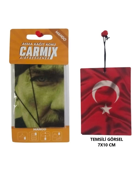 OTO MOTTO Dekoratif Asma Kağıt Koku Oto Ev Kokusu Kağıt Koku Mango (Kavun) Kokulu 1 Adet ürün görseli 1
