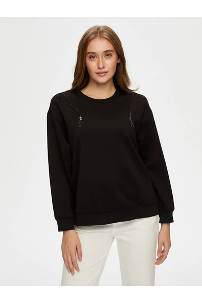 Faik Sönmez Kadın Sweatshirt UW26SWT008 - Resim 3