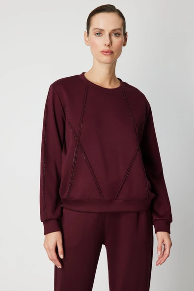 On Kadın Sweat 26KON66373 - Resim 2
