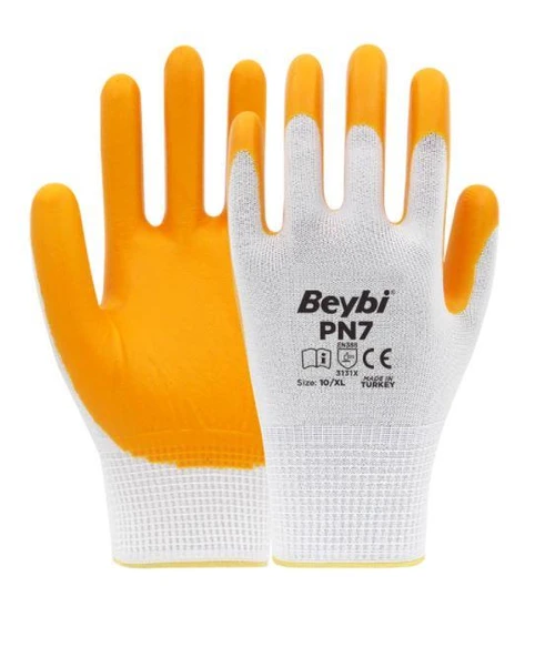Beybi Pn7 Polyester Örme Nitril Eldiven 10XL 1 Çift - Resim 2