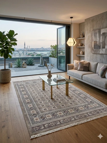 Dinarsu Halı 160x230 Asya Koleksiyonu 70174-065 Kahve ürün görseli 1