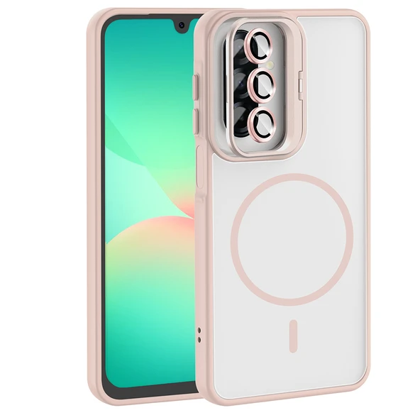 Galaxy A17 Kılıf Standlı ve Kamera Lens Koruma Hediyeli Etro Kapak ürün görseli 1