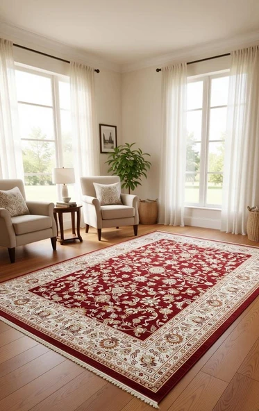 Dinarsu Halı 160x230 Asya Koleksiyonu 30003-010 Kırmızı ürün görseli 1