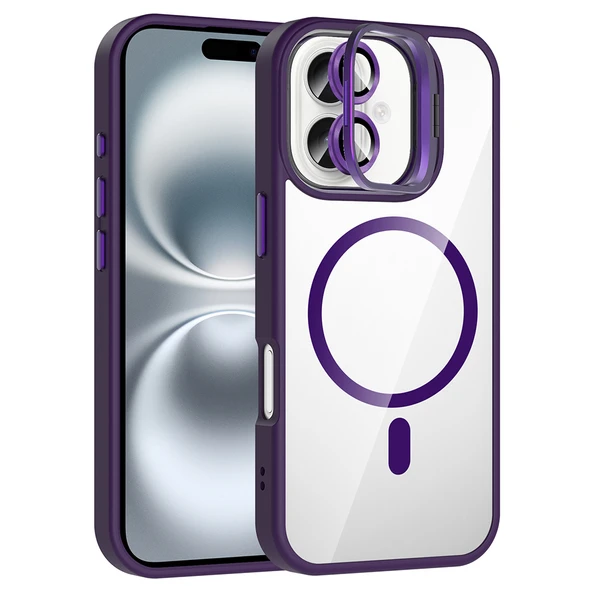 iPhone 17 Kılıf Standlı ve Kamera Lens Koruma Hediyeli Etro Kapak ürün görseli 1