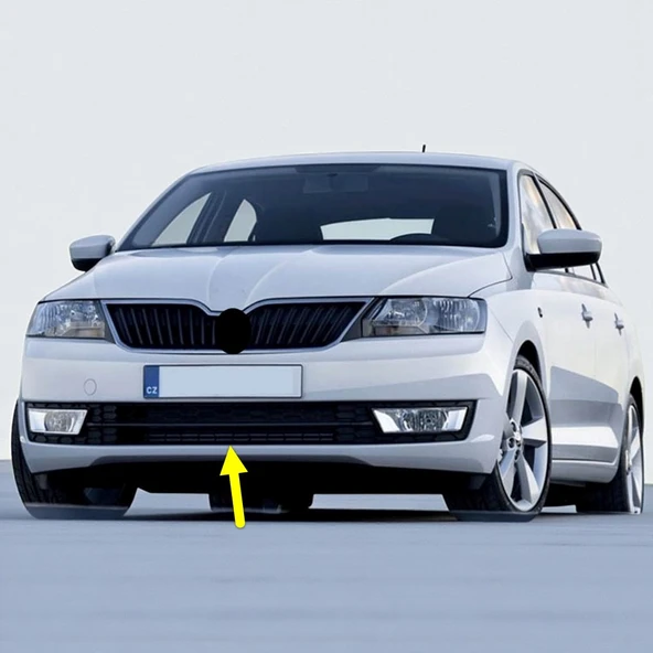 Skoda Rapid 2012-2016 Ön Tampon Orta Izgarası 5JA853677 ürün görseli 1