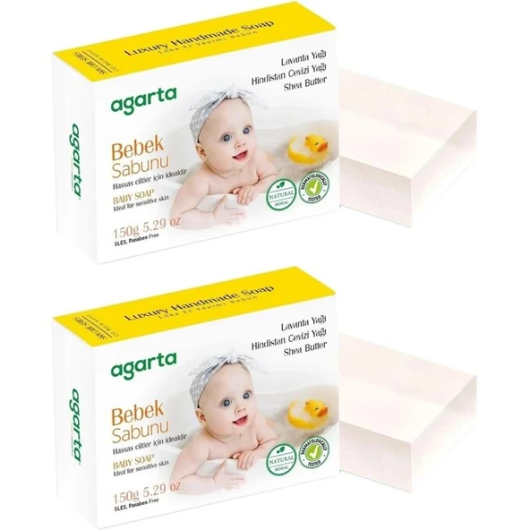 Agarta El Yapımı Doğal Sabun 150GR Bebek (2 Li Set) ürün görseli 1