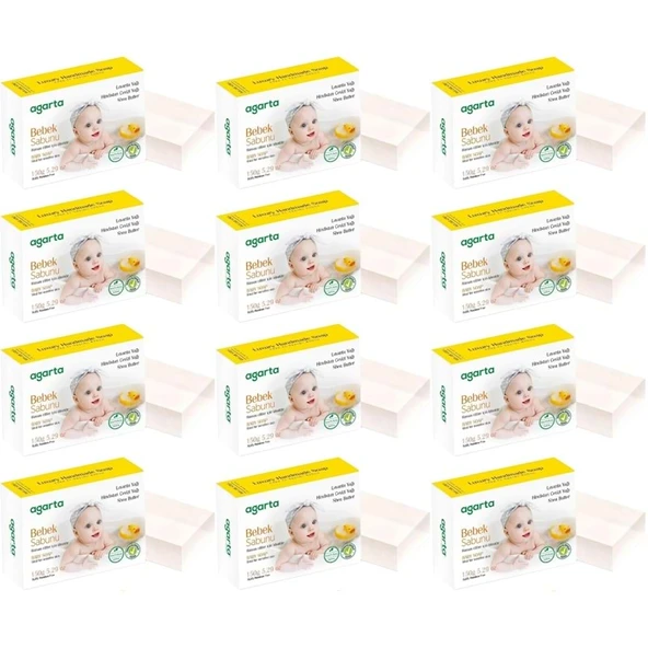 Agarta El Yapımı Doğal Sabun 150GR Bebek (12 Li Set) ürün görseli 1