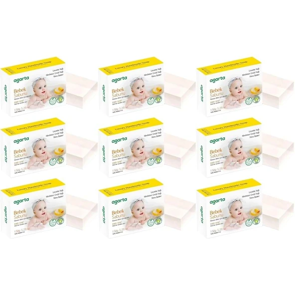 Agarta El Yapımı Doğal Sabun 150GR Bebek (9 Lu Set) ürün görseli 1