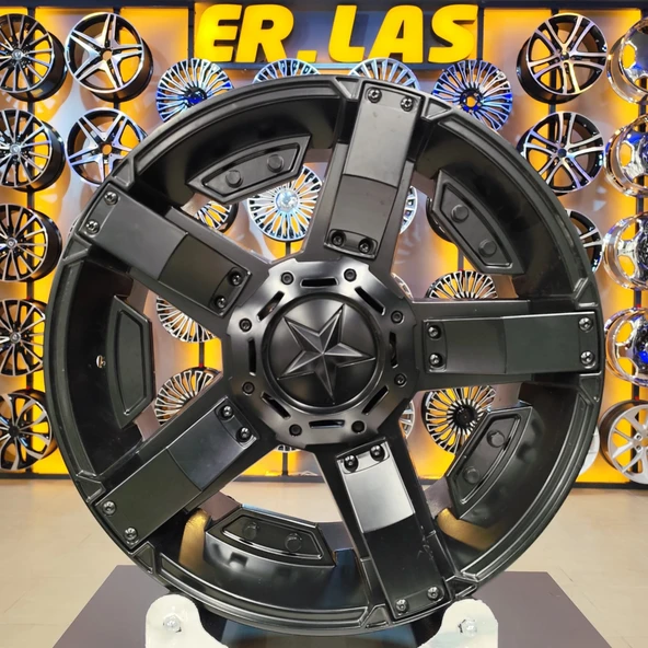 4 Adet WRS-5238 9*18 5*120 ET25 65,1 M.BLACK MACK JANT (Takım) ürün görseli 1