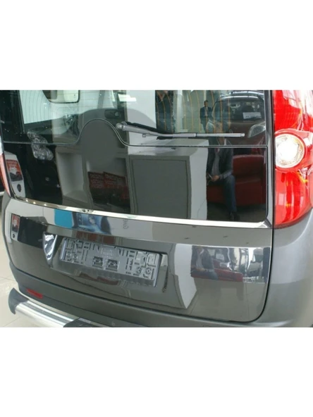 Fiat Doblo Krom Bagaj Camı Alt Çıta 2010- 2023 Paslanmaz Çelik Krom ürün görseli 1