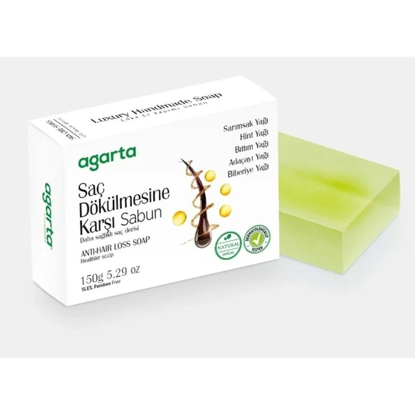 Agarta El Yapımı Doğal Sabun 150GR Saç Dökülmesine Karşı ürün görseli 1