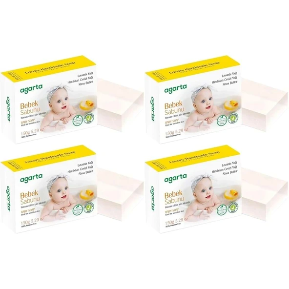 Agarta El Yapımı Doğal Sabun 150GR Bebek (4 Lü Set) ürün görseli 1