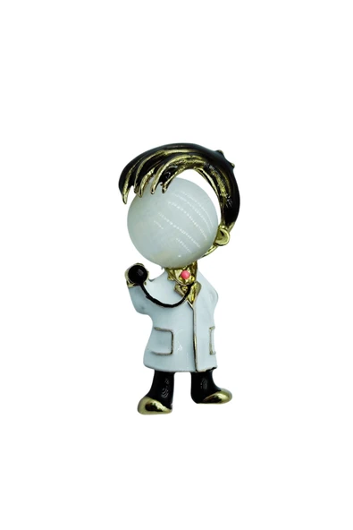 Sevimli Doktor Figürlü Broş - Resim 4