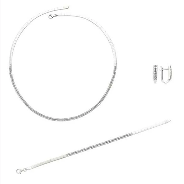 Bilezikhane Oval Düğün Takım 22,00 Gram 2 Sıra 14 Ayar Altın ürün görseli 1