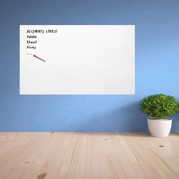 Ders Çalışma Yazı Tahtası Manyetik Duvar Stickerı 100x60 cm (5250) ürün görseli 1