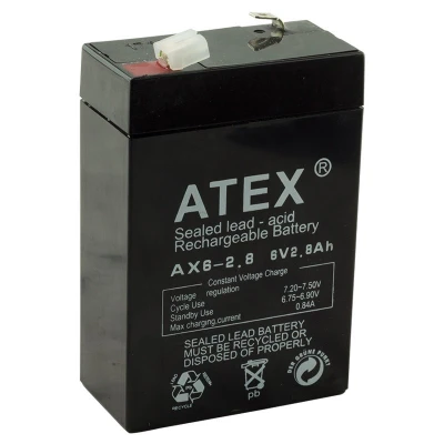 İNCE AKÜ 6V 2.8AH AMPER (5250) ürün görseli 1