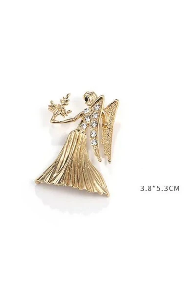 GracefulVirgo Başak Broşu - Resim 6