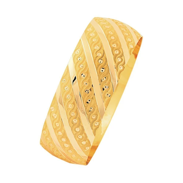Bilezikhane 14 Ayar Mega Bilezik Sade Model 25.00 Gram ürün görseli 1