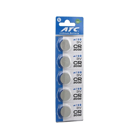 ATC LİTHİUM BATTERY CR-2032 PARA PİL LİTYUM 3V 5Lİ KART (5250) ürün görseli 1