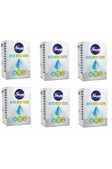 Sleepy 60 * 90 Cm 10 Lu 6 Paket 60 Kullanım Bebek Bakım Örtüsü ürün görseli 1