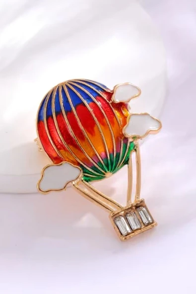 Uçan Renkler Balon Broşu ürün görseli 1