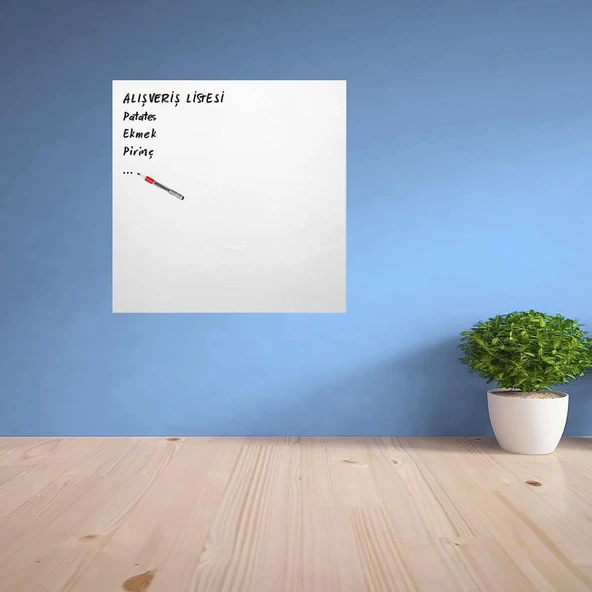 Ders Çalışma Yazı Tahtası Manyetik Mıknatıslı Duvar Stickerı (5250) ürün görseli 1