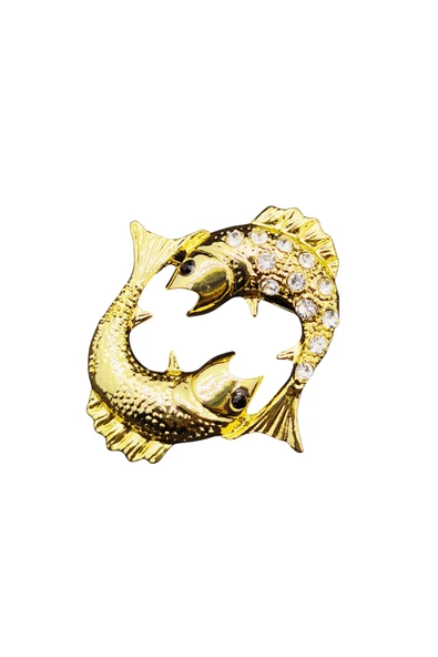 Pisces Duygusal Balık Broşu - Resim 5