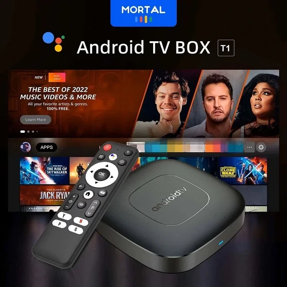 PTTAVM: Mortal T1.Android Tv Box 2gb Ram -16 gb Hafıza Android 12