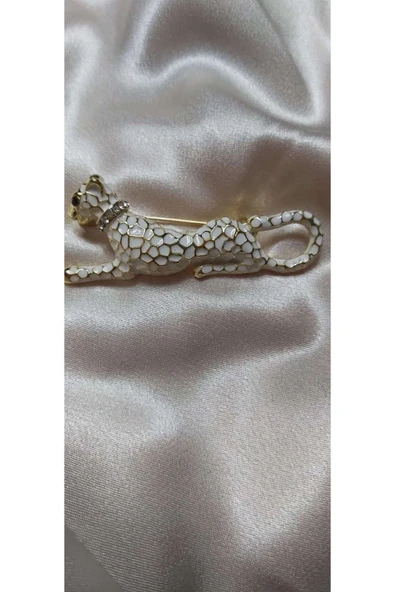 Kibele Leopar Broş Yaka Iğnesi - Resim 2