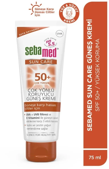 Sebamed Sun Care Suya Dayanıklı SPF 50+ Çok Yönlü Koruyucu Güneş Kremi 75 ML ürün görseli 1