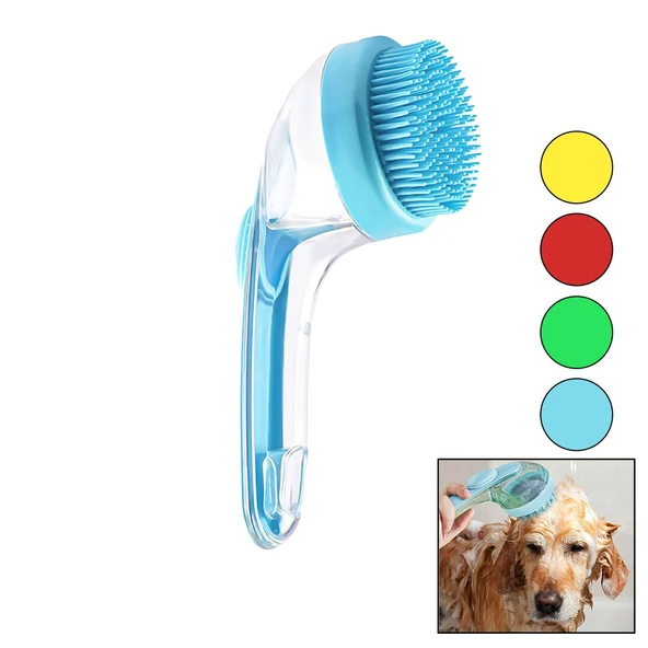 KEDİ - KÖPEK - EVCİL HAYVAN YIKAMAFIRÇASI SİLİKON ŞAMPUAN HAZNELİ=MiKA KRİSTALPLASTİK SAP (5250) ürün görseli 1