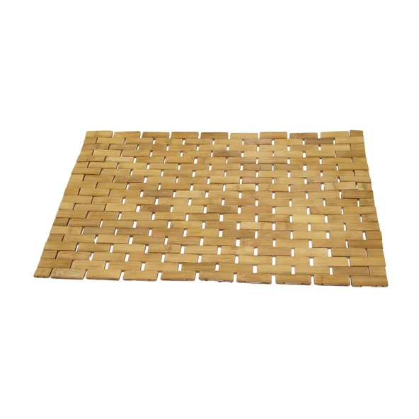 DİKDÖRTGEN - BAMBU KAYDIRMAZ BANYO PASPASI 42X62CM (5250) ürün görseli 1