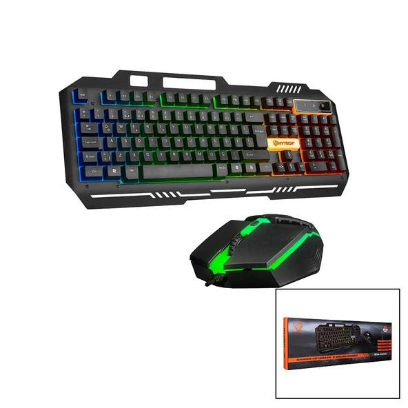 EVEREST HKM-X86 QUİN  GÖKKUŞAĞI IŞIKLI  USB KABLOLU  KLAVYE - MOUSE  SET  150CM KABLO (5250) ürün görseli 1
