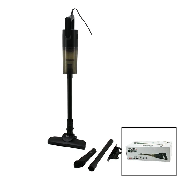 AWOX NETO VC-10 SİYAH METAL SAPLI DİK ELEKTRİKLİ SÜPÜRGE 500W 5MT KABLOSAP=75+35=110CMHEPA FİLTRE (5250) ürün görseli 1