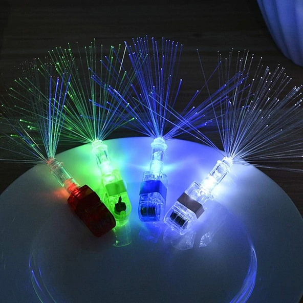 4'lü LED Işıklı Renkli Püskül - Resim 2