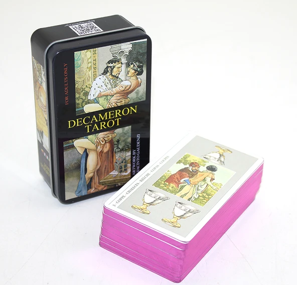 Metal Kutulu Tarot Kartı Decameron ürün görseli 1