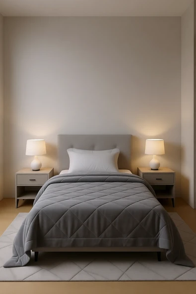 Wellsoft Çift Kişilik Yorgan 195×215 cm – Yumuşak, Nefes Alabilir, Füme ürün görseli 1
