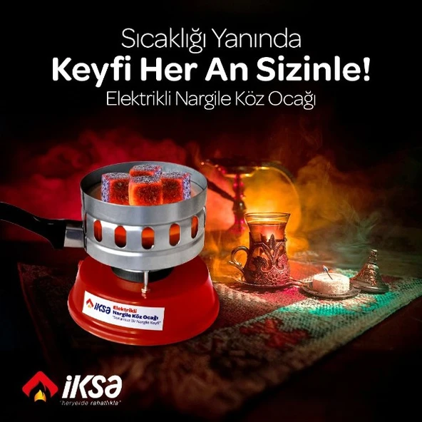 Yuvarlak Galvaniz Elektrikli Nargile Köz Ocağı ürün görseli 1