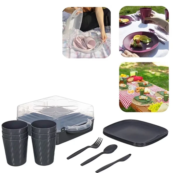 6 Kişilik Piknik Seti - Resim 2
