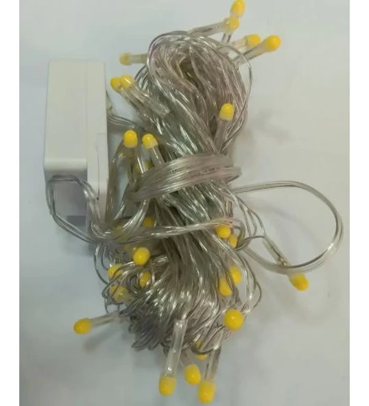 10m 100 Led Damla Uçlu Led Işık Beyaz Işık Şeffaf Kablo mirMH004K-SST-992 ürün görseli 1