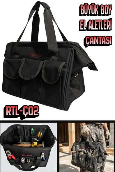 RETOOLS RTL-Ç02 BÜYÜK BOY EL ALETLERİ ÇANTASI ürün görseli 1