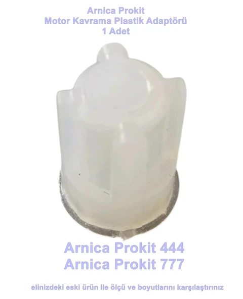 Arnica Prokit 444 Plus Prokit 777 Modelleri ile Uyumlu Motor Kavrama Adaptörü Plastik(Orjinal Yedek Parça) ürün görseli 1
