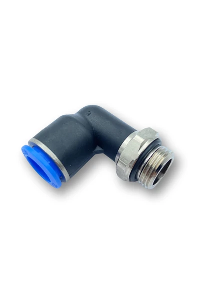 Universal 1/8 X 6 PNÖMATİK DİRSEK BAĞLANTI REKORU FİTTİNGS (4 ADET) ürün görseli 1