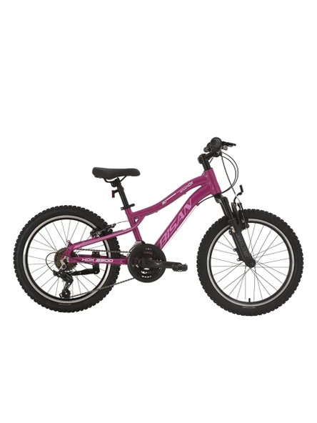 Bisan KDX 2500 V Fren 20 Jant Çocuk Bisikleti 28 Cm Kadro 21 Vites Metalik Mor Pembe Beyaz ürün görseli 1