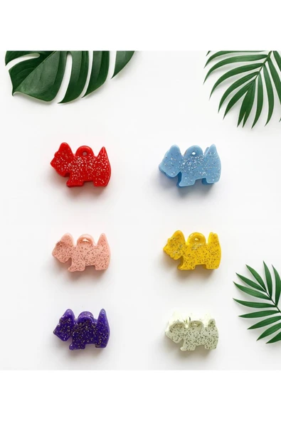 Melissa RETRO KÜCÜK SİMLİ KÖPEK FİGÜRLÜ 4 FARKLI RENK 3'LÜ 12 ADET ( 4CM) ürün görseli 1