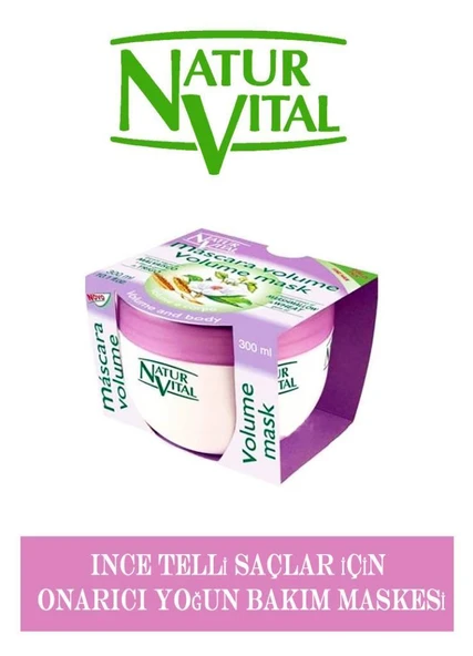 Natur Vital Volume Saç Maskesi 300 ml Mascara ürün görseli 1